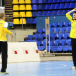 17.2.2015 Kijów. Trening przed meczem KS Vive Tauron Kielce - HC Motor Zaporozhye / Wojciech Habdas / Radio Kielce