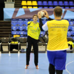 17.2.2015 Kijów. Trening przed meczem KS Vive Tauron Kielce - HC Motor Zaporozhye / Wojciech Habdas / Radio Kielce