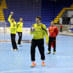 17.2.2015 Kijów. Trening przed meczem KS Vive Tauron Kielce - HC Motor Zaporozhye / Wojciech Habdas / Radio Kielce