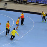 17.2.2015 Kijów. Trening przed meczem KS Vive Tauron Kielce - HC Motor Zaporozhye / Wojciech Habdas / Radio Kielce