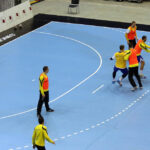 17.2.2015 Kijów. Trening przed meczem KS Vive Tauron Kielce - HC Motor Zaporozhye / Wojciech Habdas / Radio Kielce