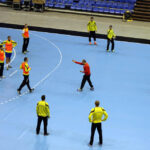 17.2.2015 Kijów. Trening przed meczem KS Vive Tauron Kielce - HC Motor Zaporozhye / Wojciech Habdas / Radio Kielce