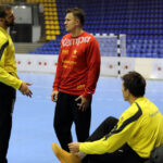 17.2.2015 Kijów. Trening przed meczem KS Vive Tauron Kielce - HC Motor Zaporozhye / Wojciech Habdas / Radio Kielce