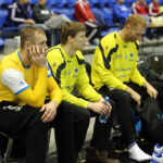 17.2.2015 Kijów. Trening przed meczem KS Vive Tauron Kielce - HC Motor Zaporozhye / Wojciech Habdas / Radio Kielce