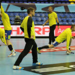 18.2.2015 Kijów. Rozgrzewka przed meczem. / Wojciech Habdas / Radio Kielce