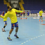 18.2.2015 Kijów. Rozgrzewka przed meczem. / Wojciech Habdas / Radio Kielce