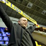 18.2.2015 Kijów. Wierni kibice Vive Tauron Kielce zjawili się w Kijowie by dopingować naszą drużynę. / Wojciech Habdas / Radio Kielce