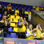 18.2.2015 Kijów. Wierni kibice Vive Tauron Kielce zjawili się w Kijowie. / Wojciech Habdas / Radio Kielce