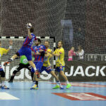 18.2.2015 Kijów. W meczu ostatniej, 10. kolejki Ligi Mistrzów piłkarze ręczni Vive Tauronu Kielce pokonali w Pałacu Sportu w Kijowie Motor Zaporoże 28:27 (10:19). / Wojciech Habdas / Radio Kielce