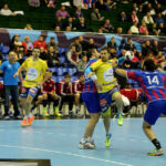 18.2.2015 Kijów. W meczu ostatniej, 10. kolejki Ligi Mistrzów piłkarze ręczni Vive Tauronu Kielce pokonali w Pałacu Sportu w Kijowie Motor Zaporoże 28:27 (10:19). / Wojciech Habdas / Radio Kielce