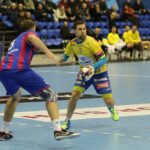 18.2.2015 Kijów. W meczu ostatniej, 10. kolejki Ligi Mistrzów piłkarze ręczni Vive Tauronu Kielce pokonali w Pałacu Sportu w Kijowie Motor Zaporoże 28:27 (10:19). / Wojciech Habdas / Radio Kielce