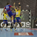 18.2.2015 Kijów. W meczu ostatniej, 10. kolejki Ligi Mistrzów piłkarze ręczni Vive Tauronu Kielce pokonali w Pałacu Sportu w Kijowie Motor Zaporoże 28:27 (10:19). / Wojciech Habdas / Radio Kielce