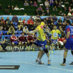 18.2.2015 Kijów. W meczu ostatniej, 10. kolejki Ligi Mistrzów piłkarze ręczni Vive Tauronu Kielce pokonali w Pałacu Sportu w Kijowie Motor Zaporoże 28:27 (10:19). / Wojciech Habdas / Radio Kielce