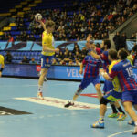 18.2.2015 Kijów. W meczu ostatniej, 10. kolejki Ligi Mistrzów piłkarze ręczni Vive Tauronu Kielce pokonali w Pałacu Sportu w Kijowie Motor Zaporoże 28:27 (10:19). / Wojciech Habdas / Radio Kielce