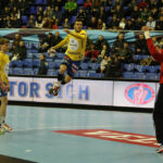 18.2.2015 Kijów. W meczu ostatniej, 10. kolejki Ligi Mistrzów piłkarze ręczni Vive Tauronu Kielce pokonali w Pałacu Sportu w Kijowie Motor Zaporoże 28:27 (10:19). / Wojciech Habdas / Radio Kielce