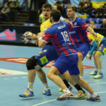 18.2.2015 Kijów. W meczu ostatniej, 10. kolejki Ligi Mistrzów piłkarze ręczni Vive Tauronu Kielce pokonali w Pałacu Sportu w Kijowie Motor Zaporoże 28:27 (10:19). / Wojciech Habdas / Radio Kielce