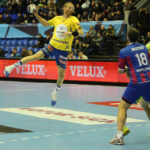 18.2.2015 Kijów. W meczu ostatniej, 10. kolejki Ligi Mistrzów piłkarze ręczni Vive Tauronu Kielce pokonali w Pałacu Sportu w Kijowie Motor Zaporoże 28:27 (10:19). / Wojciech Habdas / Radio Kielce