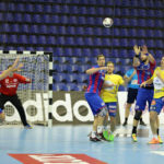 18.2.2015 Kijów. W meczu ostatniej, 10. kolejki Ligi Mistrzów piłkarze ręczni Vive Tauronu Kielce pokonali w Pałacu Sportu w Kijowie Motor Zaporoże 28:27 (10:19). / Wojciech Habdas / Radio Kielce