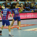 18.2.2015 Kijów. W meczu ostatniej, 10. kolejki Ligi Mistrzów piłkarze ręczni Vive Tauronu Kielce pokonali w Pałacu Sportu w Kijowie Motor Zaporoże 28:27 (10:19). / Wojciech Habdas / Radio Kielce