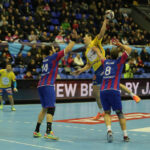 18.2.2015 Kijów. W meczu ostatniej, 10. kolejki Ligi Mistrzów piłkarze ręczni Vive Tauronu Kielce pokonali w Pałacu Sportu w Kijowie Motor Zaporoże 28:27 (10:19). / Wojciech Habdas / Radio Kielce