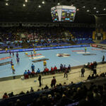 18.2.2015 Kijów. W meczu ostatniej, 10. kolejki Ligi Mistrzów piłkarze ręczni Vive Tauronu Kielce pokonali w Pałacu Sportu w Kijowie Motor Zaporoże 28:27 (10:19). / Wojciech Habdas / Radio Kielce