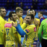 18.2.2015 Kijów. W meczu ostatniej, 10. kolejki Ligi Mistrzów piłkarze ręczni Vive Tauronu Kielce pokonali w Pałacu Sportu w Kijowie Motor Zaporoże 28:27 (10:19). / Wojciech Habdas / Radio Kielce