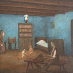 27.1.2015 Kielce. 60 prac polskich i ukraińskich artystów, związanych z Łemkowszczyzną można od piątku oglądać w Wojewódzkiej Bibliotece Publicznej w Kielcach. / repr. Wojciech Habdas / Radio Kielce