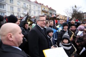 Bronisław Komorowski z wizytą w Ostrowcu (2 marca 2015 r.) / Stanisław Blinstrub / Radio Kielce