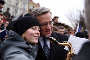 Bronisław Komorowski z wizytą w Ostrowcu (2 marca 2015 r.) / Stanisław Blinstrub / Radio Kielce