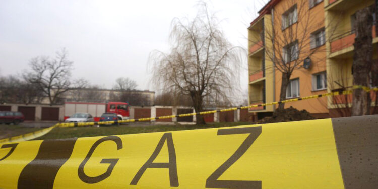 Wyciek gazu w Skarżysku (1 marca 2015 r.) / Krzysztof Żołądek / Radio Kielce