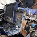 Spalona hala w suchedniowskiej fabryce mebli (22 marca 2015 r.) / Piotr Michalski / Radio Kielce