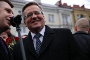 Bronisław Komorowski z wizytą w Ostrowcu (2 marca 2015 r.) / Stanisław Blinstrub / Radio Kielce