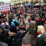 Bronisław Komorowski z wizytą w Ostrowcu (2 marca 2015 r.) / Stanisław Blinstrub / Radio Kielce