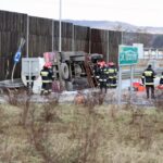 04.03.2015 Wypadek cysterny z gazem w Cedzynie koło Kielc / Stanisław Blinstrub / Radio Kielce