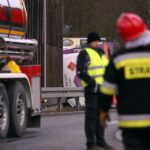 04.03.2015 Wypadek cysterny z gazem w Cedzynie koło Kielc / Stanisław Blinstrub / Radio Kielce