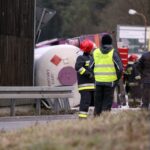 04.03.2015 Wypadek cysterny z gazem w Cedzynie koło Kielc / Stanisław Blinstrub / Radio Kielce