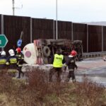 04.03.2015 Wypadek cysterny z gazem w Cedzynie koło Kielc / Stanisław Blinstrub / Radio Kielce