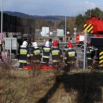 04.03.2015 Wypadek cysterny z gazem w Cedzynie koło Kielc / Stanisław Blinstrub / Radio Kielce