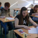 Próbna matura w I Li im. Stefana Żeromskiego w Kielcach / Kamil Król / Radio Kielce