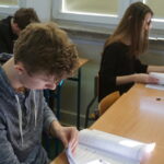 Próbna matura w I Li im. Stefana Żeromskiego w Kielcach / Kamil Król / Radio Kielce