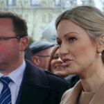 Magdalena Ogórek, kandydatka SLD na prezydenta, z wizytą w Kielcach (14.03.2015) / Krzysztof Żołądek / Radio Kielce