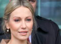 Magdalena Ogórek podczas briefingu przy KCK / Krzysztof Żołądek / Radio Kielce