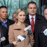 Magdalena Ogórek, kandydatka SLD na prezydenta, z wizytą w Kielcach (14.03.2015) / Krzysztof Żołądek / Radio Kielce