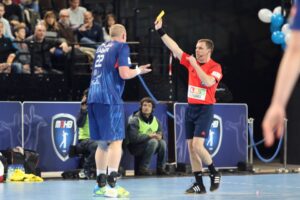 15.03.2015 Mecz MAHB - VTK w Montpellier / Stanisław Blinstrub / Radio Kielce