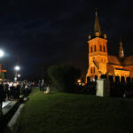 30.3.2015 Masłów. W kościele parafialnym w Masłowie w odprawiona została msza święta dziękczynna za nauczanie i posługę Jana Pawła II. Po nabożeństwie parafianie wzięli udział w Drodze Krzyżowej. / Wojciech Habdas / Radio Kielce