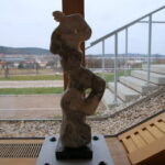 Wystawa rzeźby "W kręgu pracowni Wietrzni" w Sali Wystaw Czasowych Centrum Geoedukacji w Kielcach / Kamil Król / Radio Kielce