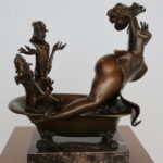 Wystawa rzeźby "W kręgu pracowni Wietrzni" w Sali Wystaw Czasowych Centrum Geoedukacji w Kielcach / Kamil Król / Radio Kielce