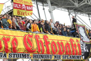 24. kolejka T-Mobile Ekstraklasy: Korona Kielce - Śląsk Wrocław. Fani Korony / Kamil Król / Radio Kielce