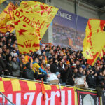 22.3.2015 Gliwice. Fragment meczu Piast Gliwice - Korona Kielce. Korona wyrównuje 1:1 / Wojciech Habdas / Radio Kielce