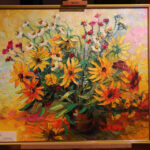 27.3.2015 Kielce. Obrazy ukraińskich artystów o polskich korzeniach można było w piątek wylicytować w Galerii Winda w Kielcach w ramach akcji  "Medycyna i sztuka ponad podziałami" / Wojciech Habdas / Radio Kielce